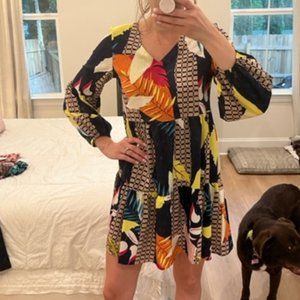 V Neck Summer Tunic Dress